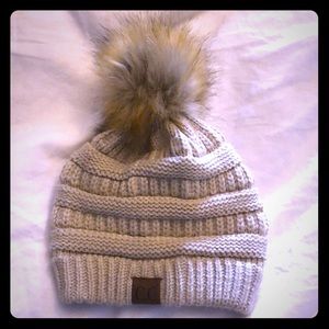 C.C. Hat with Pom Pom